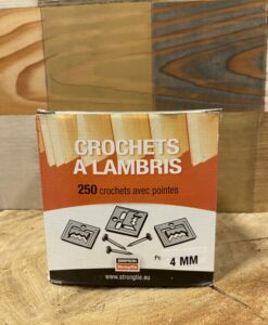 Alternative view of Clips à lambris bois avec pointes