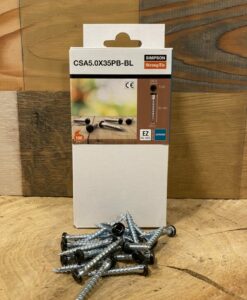 Vis a bois pour connecteur tête noire 5 X 35