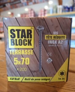 Vis terrasse inox A2 - 5 x 70